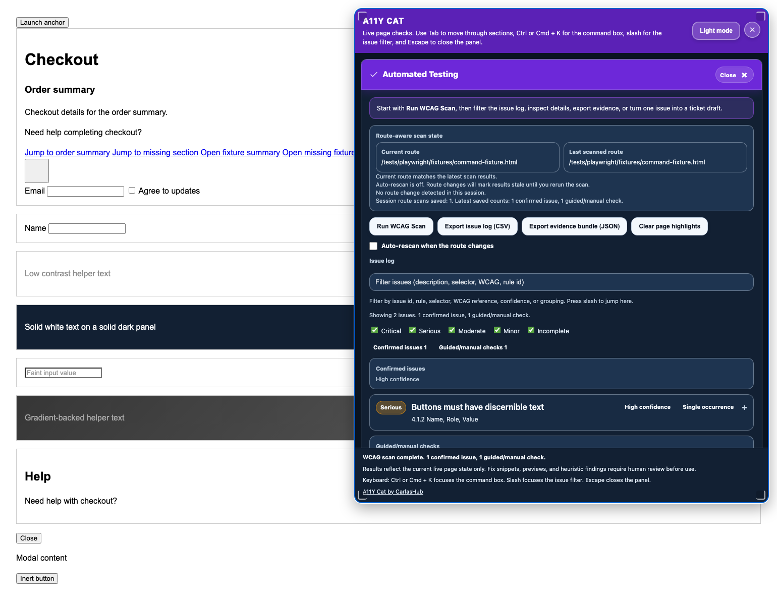 Historical panel mounted on the command fixture from the same commit